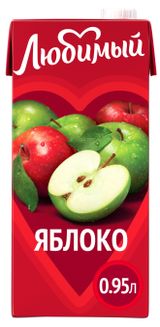 Изображение товара Нектар яблочный «Любимый» осветленный, 950 мл