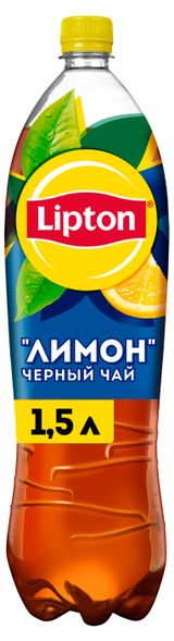 Изображение товара Чай черный Lipton лимон, 1,5л