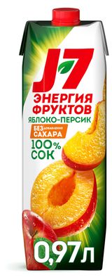 Изображение товара Нектар персиковый J7 с мякотью, 970 мл