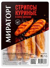 Изображение товара Стрипсы куриные «Мираторг» жареные в соусе барбекю, 200 г