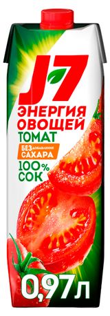 Изображение товара Сок томатный J7 с солью, 970 мл