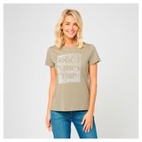 Изображение товара Футболка женская InExtenso с коротким рукавом хаки, р. XS-XXL