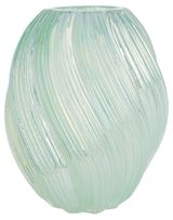 Изображение товара Ваза Actuel Изгиб стеклянная зеленая, 20 см