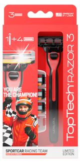 Изображение товара Бритва мужская TopTech Razor 3 с 4 сменными кассетами