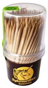 Изображение товара Зубочистки «Единорог» береза с шоколадным кончиком, 150 шт