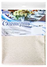 Изображение товара Скатерть Vitto кремовый узор ПВХ, 135х140 см