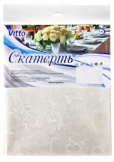 Изображение товара Скатерть Vitto белый узор ПВХ, 135х140 см