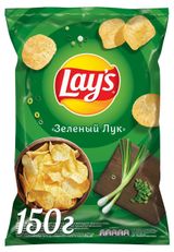 Изображение товара Чипсы картофельные Lay's со вкусом зеленого лука, 140 г