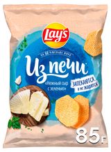 Изображение товара Чипсы картофельные Lay's из печи Нежный сыр и зелень, 85 г
