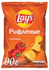 Изображение товара Чипсы картофельные Lay's Рифленые паприка, 70 г