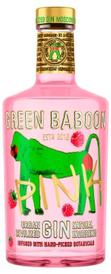 Изображение товара Джин Green Baboon Pink Россия, 0,5 л