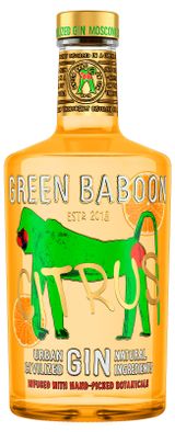 Изображение товара Джин Green Baboon Citrus Россия, 0,5 л