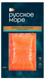 Изображение товара Форель «Русское море» слабосоленая филе-кусок, 300 г