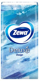Изображение товара Платочки бумажные носовые Zewa Deluxe Design, 3 слоя, 1 шт