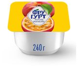 Изображение товара Йогурт «Фругурт» Большая порция персик маракуйя 2% БЗМЖ, 240 г