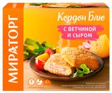 Изображение товара Котлеты Кордон Блю куринные «Мираторг» с ветчиной и сыром 3 шт замороженные, 405 г