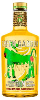 Изображение товара Джин Green Baboon с ароматом банана Россия, 0,5 л