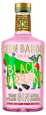 Изображение товара Джин Green Baboon с ароматом черной смородины Россия, 0,5 л