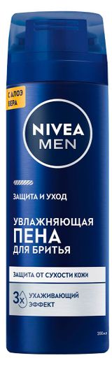 Изображение товара Пена для бритья NIVEA MEN Защита и уход против сухости кожи увлажняющая, 200 мл