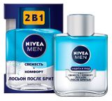 Изображение товара Лосьон после бритья NIVEA MEN 2в1 Защита и уход: свежесть + комфорт Германия, 100 мл