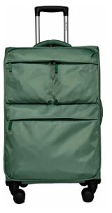 Изображение товара Чемодан мягкий Airport 8 колес зеленый, размер M