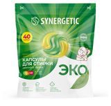 Изображение товара Капсулы для стирки цветного белья Synergetic Color Биоразлагаемые гипоаллергенные, 40 шт
