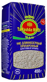 Изображение товара Рис длиннозерный TaMashAe MIADI пропаренный для плова и гарнира, 450 г