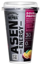 Изображение товара Напиток кисломолочный AsenEnergy высокобелковый обезжиренный со вкусом манго маракуйя без сахара БЗМЖ, 230 г