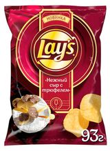 Изображение товара Чипсы картофельные Lay's Нежный сыр с трюфелем, 93 г