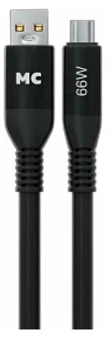 Изображение товара Кабель More Choice K83A USB-TYPE-C 66W черный, 1 м