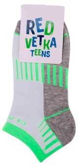 Изображение товара Носки детские «Красная Ветка» бело-зеленые, р.18-20