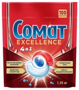 Изображение товара Капсулы для посудомоечной машины «Сомат» Excellence, 100 шт