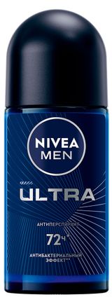 Изображение товара Дезодорант-антиперспирант шариковый NIVEA MEN ULTRA с антибактериальным эффектом Германия, 50 мл