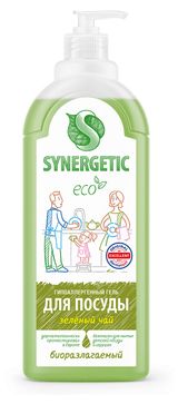Изображение товара Гель для мытья посуды Synergetic Зелёный чай, 1 л