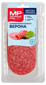 Изображение товара Колбаса сыровяленая Верона «Мясницкий ряд», нарезка, 90 г
