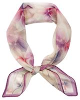 Изображение товара Платок женский InExtenso Цветы розовый с белым, 69х69 см