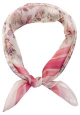 Изображение товара Платок женский InExtenso Цветы розовый с белым, 69х69 см