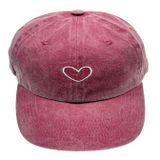 Изображение товара Бейсболка женская InExtenso Сердце бордовая one size