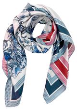 Изображение товара Платок женский InExtenso Сине-красный, 88х88 см