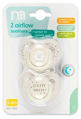 Изображение товара Соска-пустышка детская Mothercare Сонная овечка ортодонтическая 0-6 мес, 2 шт
