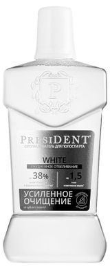Изображение товара Ополаскиватель для полости рта President White Усиление очищение, 400 мл