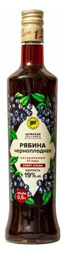 Изображение товара Настойка сладкая «Шуйская» Рябина черноплодная Россия, 0,5 л