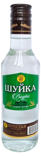 Изображение товара Водка «Шуйская» Шуйка Простая Россия, 0,25 л