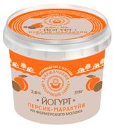 Изображение товара Йогурт «Киржачский молочный завод» персик-маракуйя 2,8% БЗМЖ, 315 г