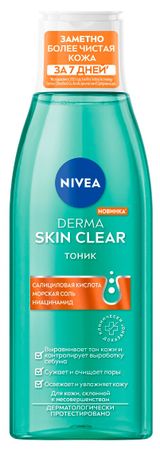 Изображение товара Тоник для лица NIVEA Derma Skin Clear Германия, 200 мл