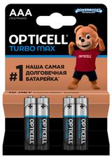 Изображение товара Батарейки Opticell Turbo Max щелочные AAA, 4 шт
