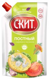 Изображение товара Соус кулинарный майонезный «Скит» постный с укропом и чесноком ГОСТ охлажденный 25%, 225 г