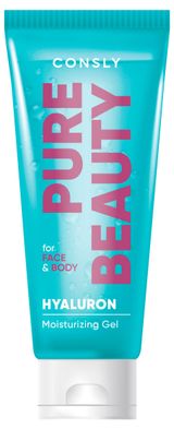 Изображение товара Гель для лица и тела CONSLY Pure Beauty Увлажняющий с комплексом гиалуроновых кислот Корея, 200 мл