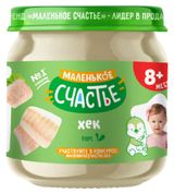 Изображение товара Пюре рыбное «Маленько счастье» Хек 8+ мес. Беларусь, 80 г