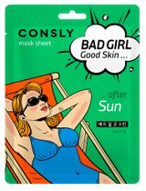 Изображение товара Маска тканевая для лица CONSLY Bad Girl Восстанавливающая после солнца с пантенолом Корея, 23 мл